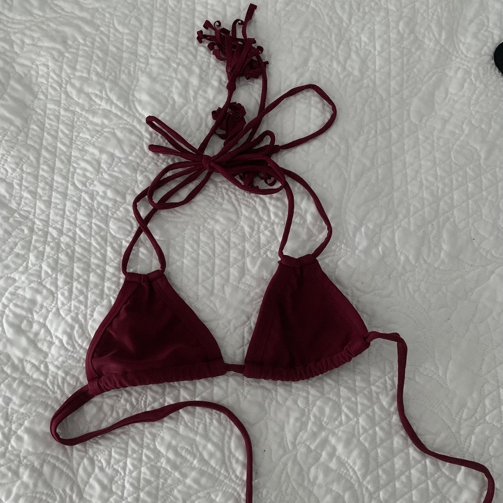 Maroon Montce Swim Bikini